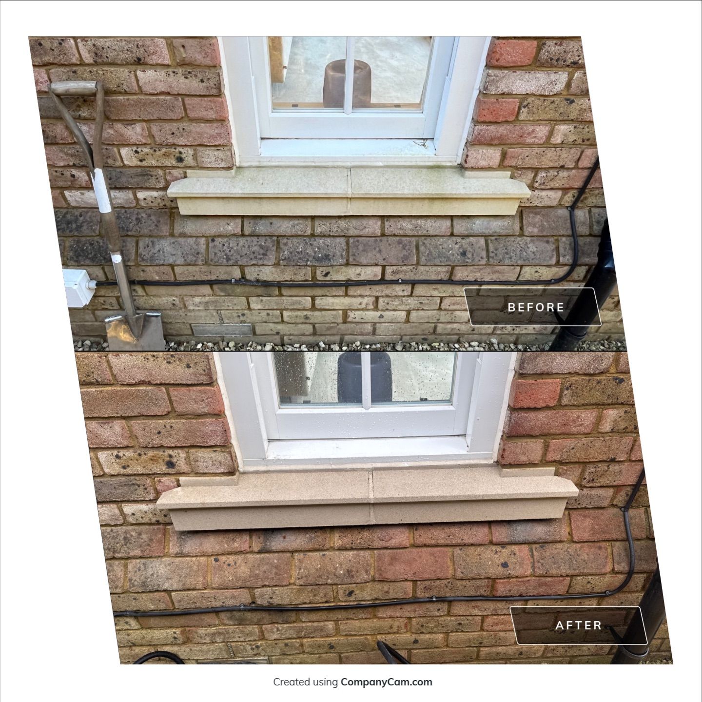 Roof and Stonework using Honda 15lpm Low Pressure Washing Machine by Ges Exterior Cleaning ltd