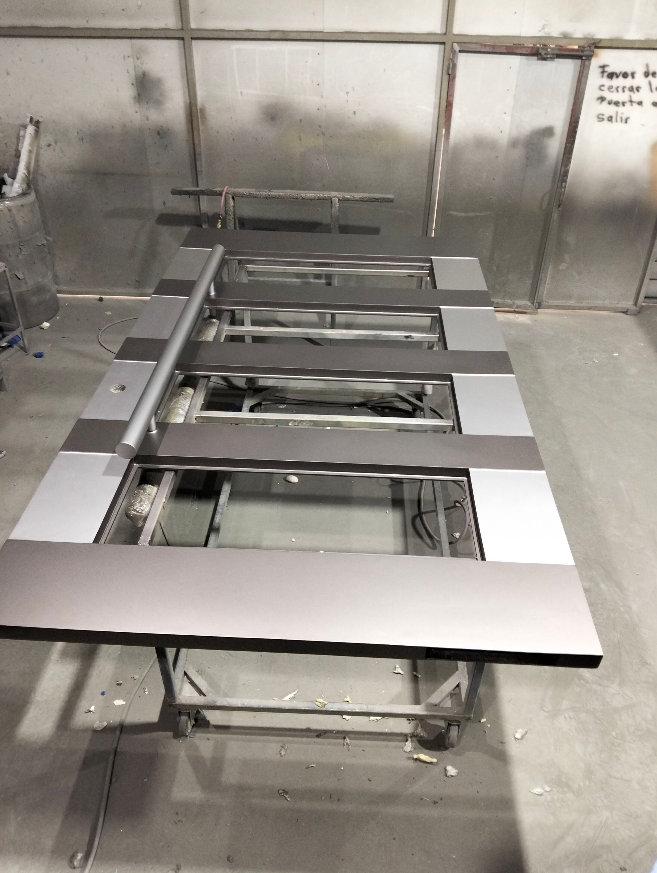 Modern Metal and Glass Entry Door Fabrication and Installation by Solara Custom Living