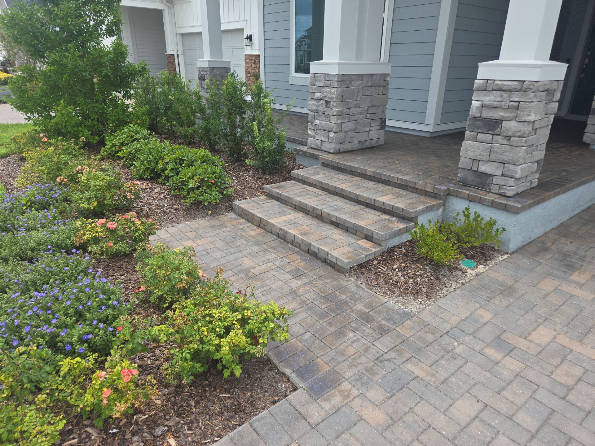 Paver Driveway using Concrete Sealant by DuraSeal