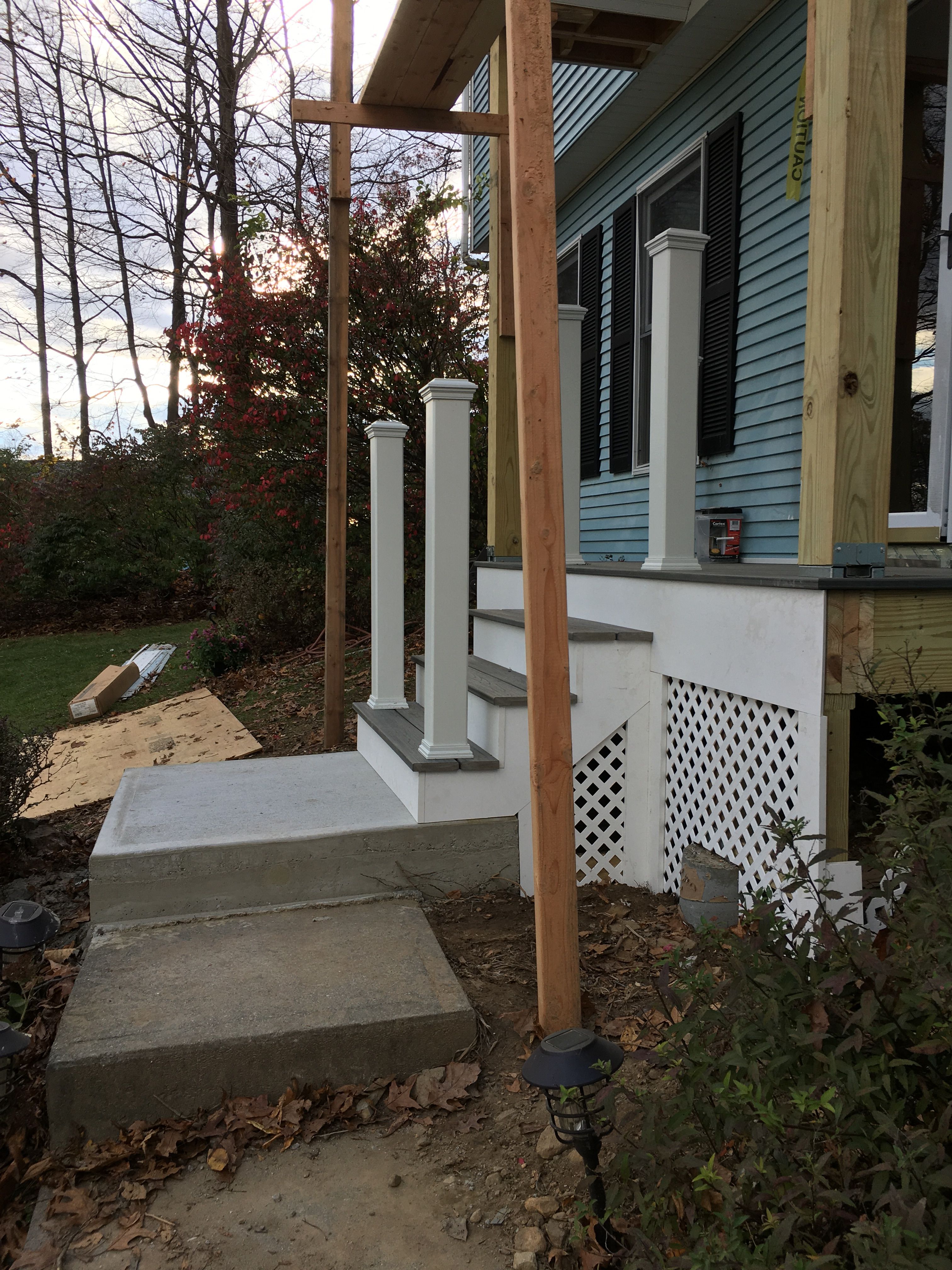 Portico Transformation by DiGiorgi Roofing and Siding Inc