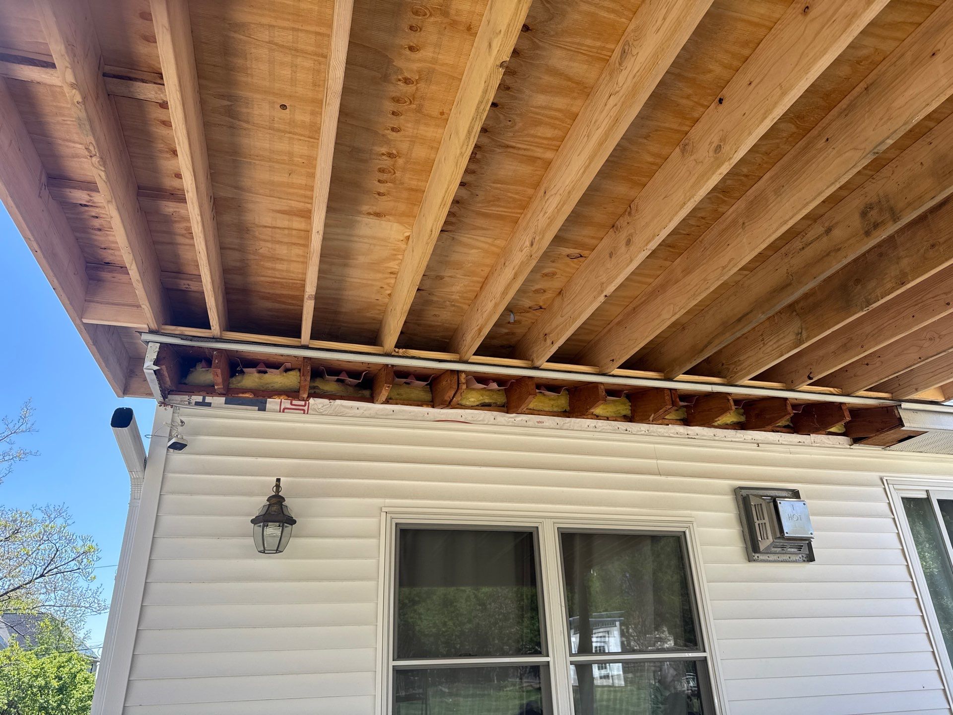 Deck Resurface with an add on roof in Princenton by deck guardian