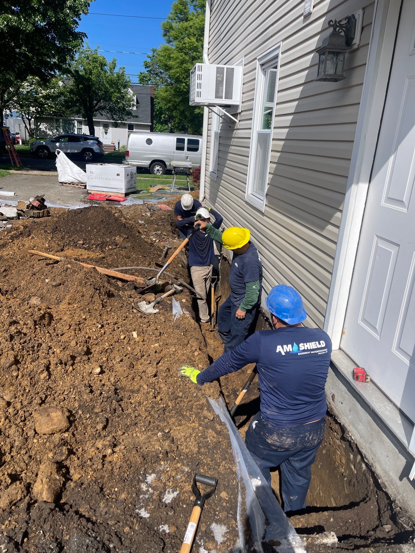 Twin Lawns Ave. Hicksville., NY by A.M. Shield Waterproofing, Corp.