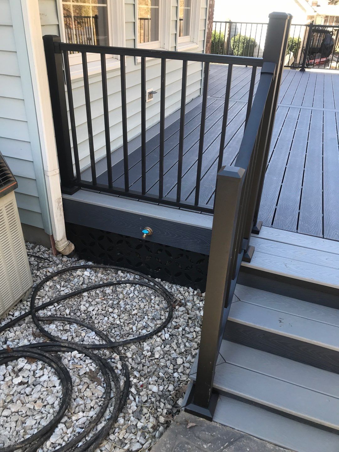 Deck Installation using Trex Decking and Railing  by Secure Construction Company Inc