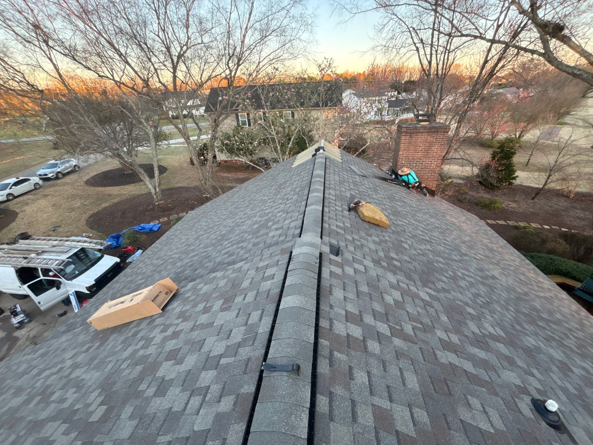 Easley Residential Roof Replacement Using CertainTeed Landmark Shingles by Roofers LLC