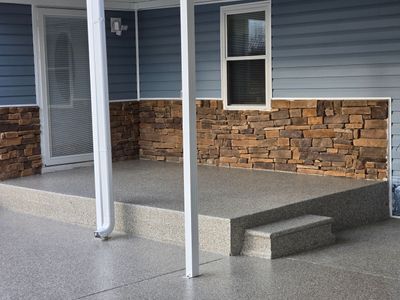 Garage & Patio Transformation Using Creekbed