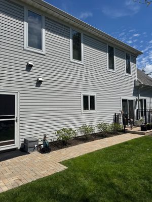 James Hardie siding install in Cary, IL — Before