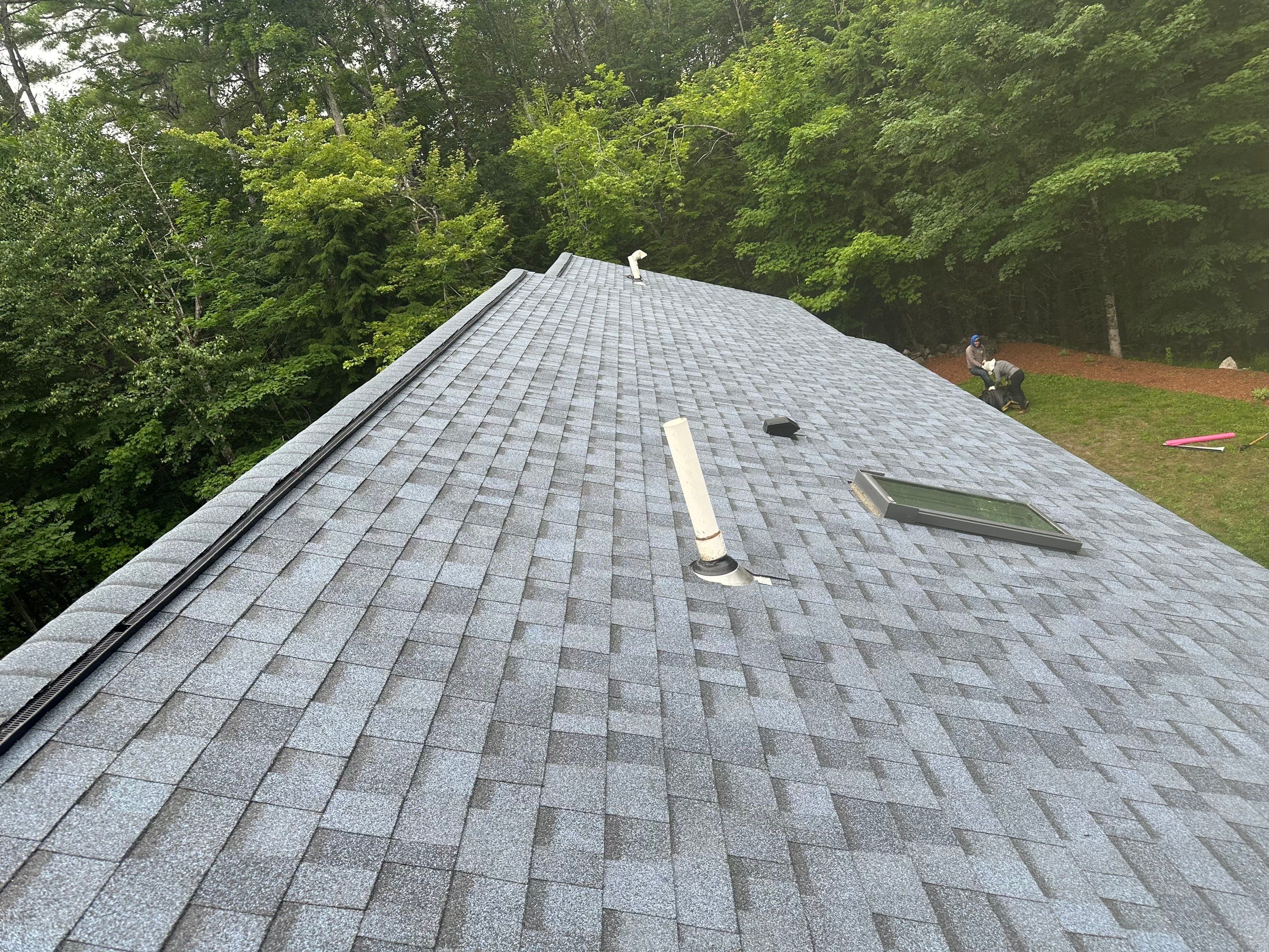 Owens Corning Asphalt Shingle Roof Replacement in New Boston, NH by Tall pine roofing