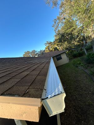 Gutter Guard Installation + New Downspouts in Sarasota FL