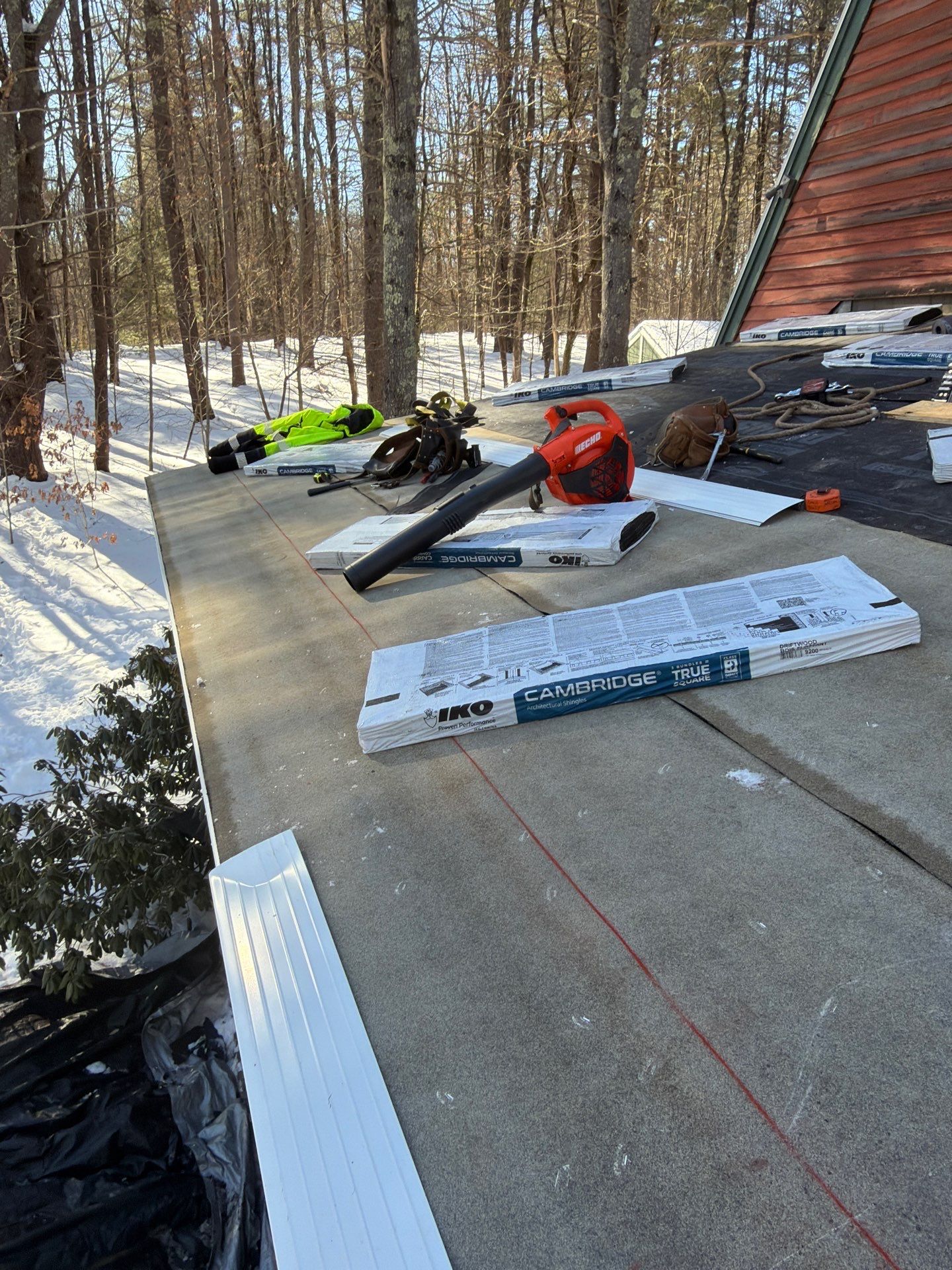 Strafford New Hampshire - IKO Roof Install by Tall pine roofing