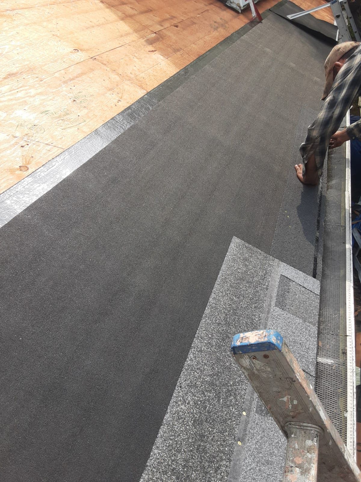 Residential Roofing Installation using Owens Corning TruDefinition Quarry Gray by A Plus Exterior