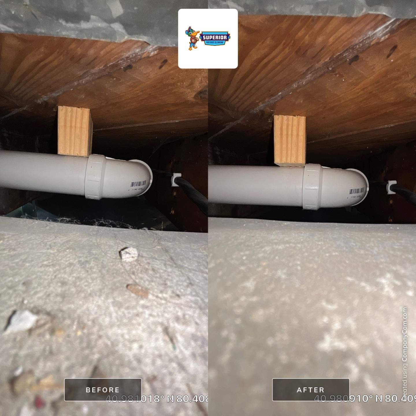 Air Duct Cleaning With a Vacuum Truck in New Castle, PA by Superior Air Duct Cleaning