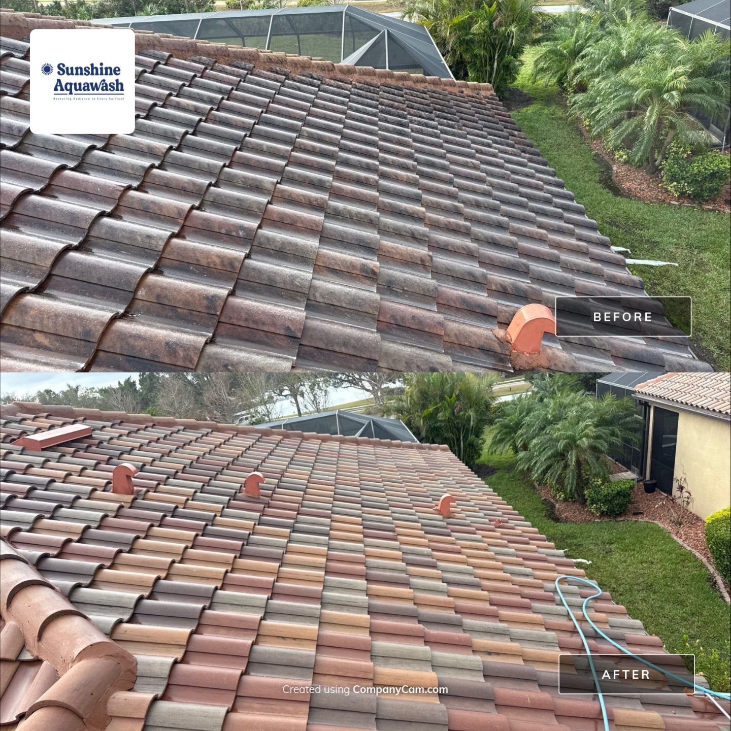 Paver Pool Deck, Driveway & Concrete Tile Roof Cleaning in River Strand, Bradenton, FL | Sunshine AquaWash by Sunshine AquaWash