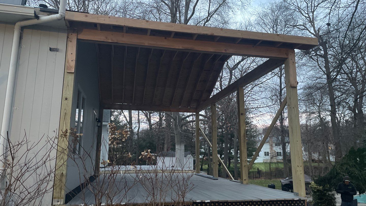 New Deck with Porch In Marlboro by deck guardian