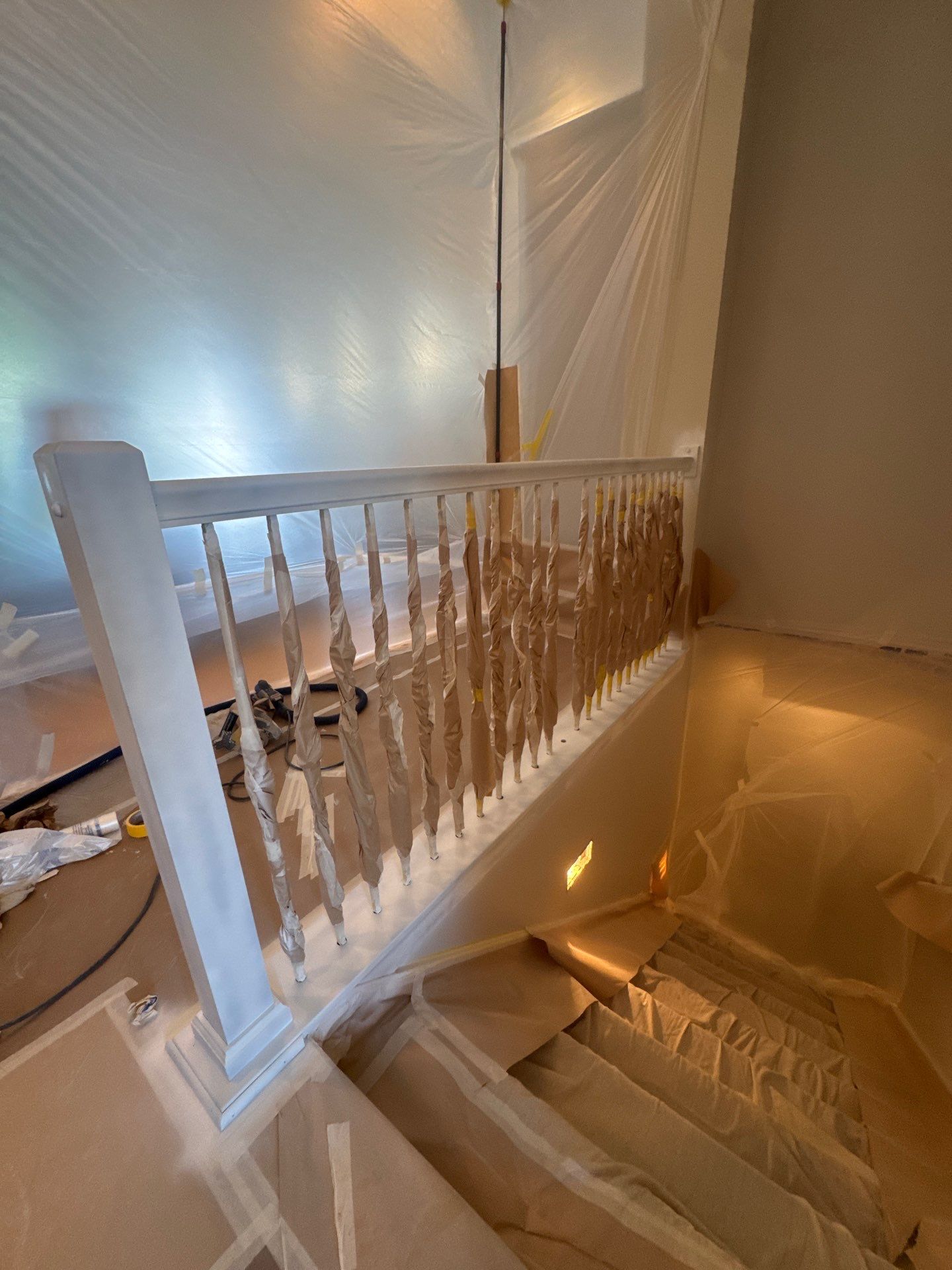 Residential Interior Repaint Color Change on Walls and Cabinets by Midwest Paint LLC