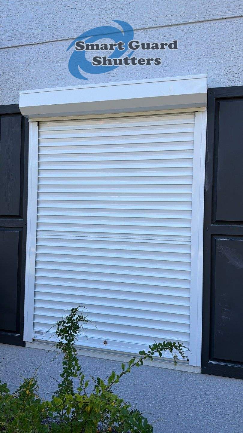 Rolling Shutters in White by Smart Guard Shutters