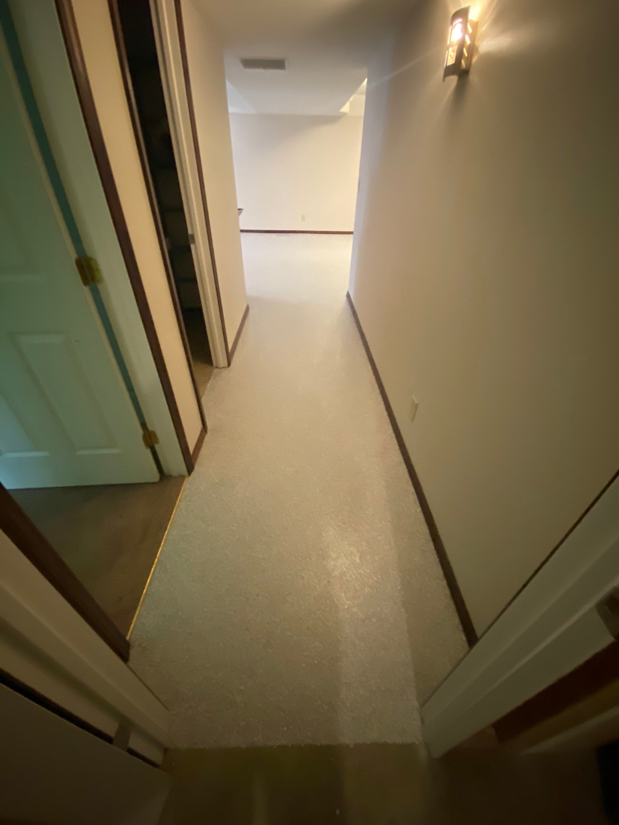 Basement Transformation using Ash Colorway by Croc Coatings, LLC