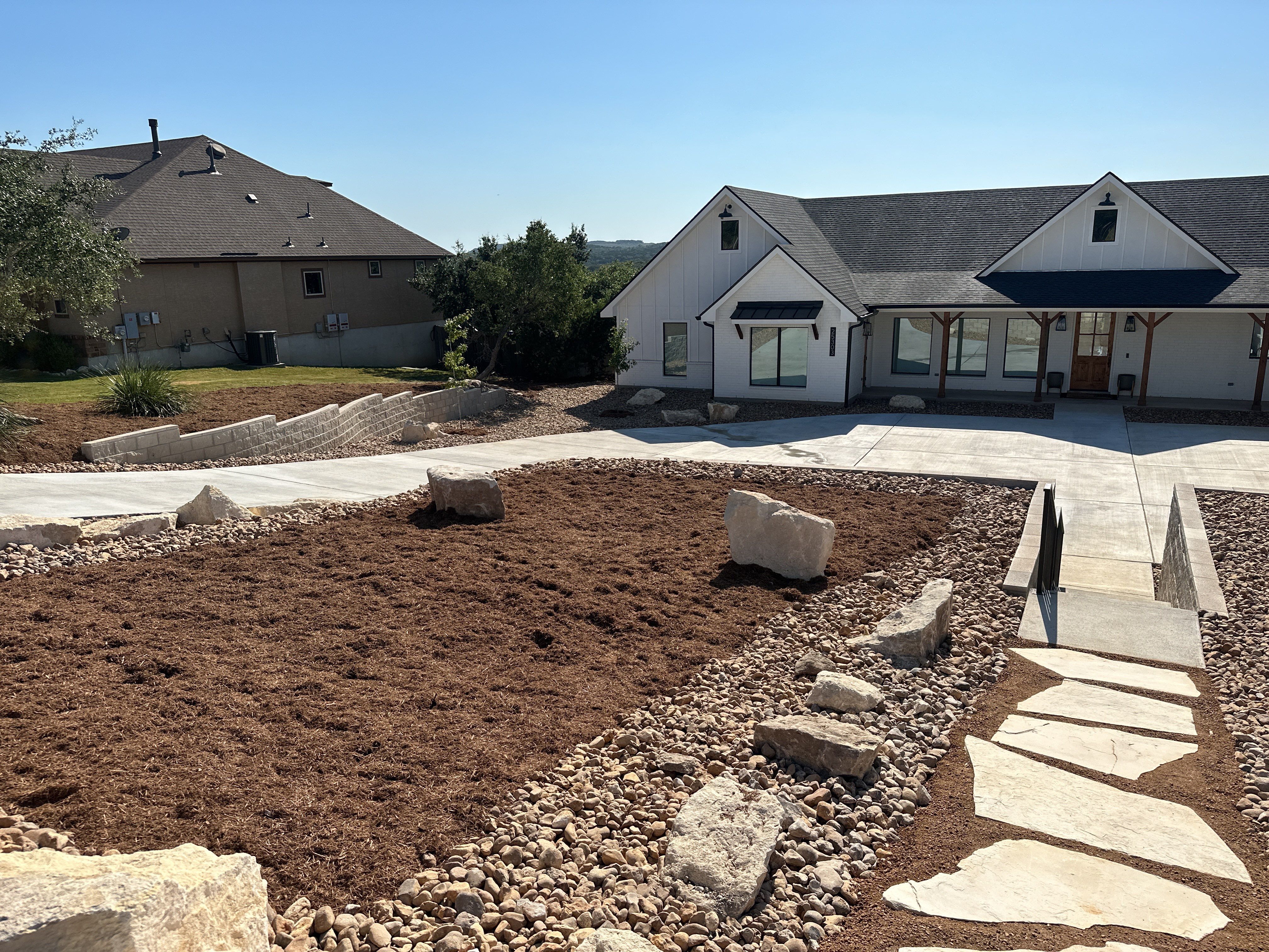 Xeriscape on Modern Home by Singer Services