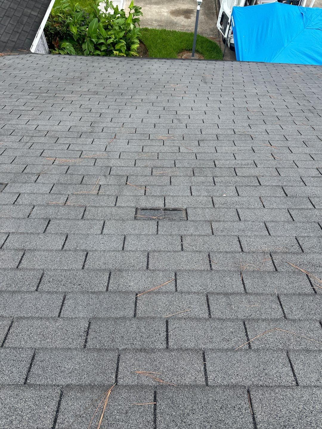 Hail Damage using Owen's Corning Duration (Lifetime) Shingles by Roof Repair Company