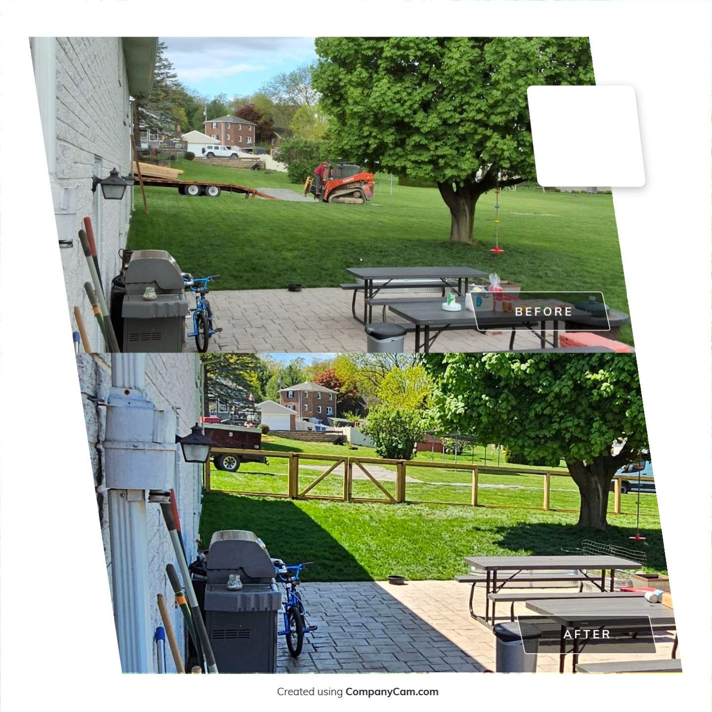 Picture Frame with Black Coated Wire by Kingdom Fence & Supply