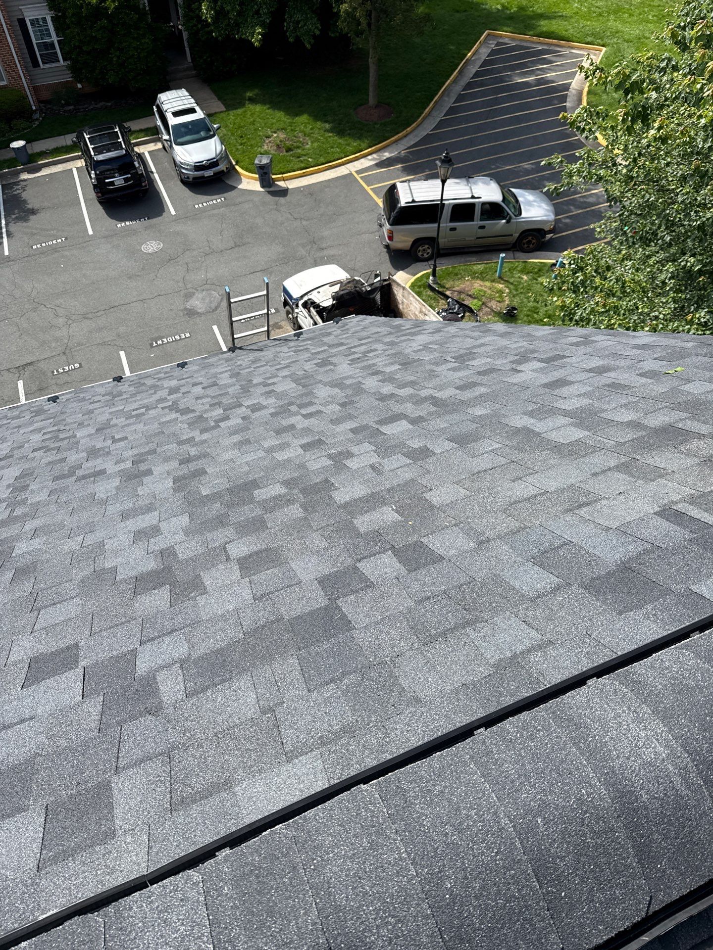 Reston Roof Replacement with CertainTeed Landmark PRO in Max Def Moire Black by RM Banning, Inc.