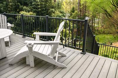 Covered Porch and Deck Build using Deckorators Venture Series Decking and Trex Select Aluminum Railing
