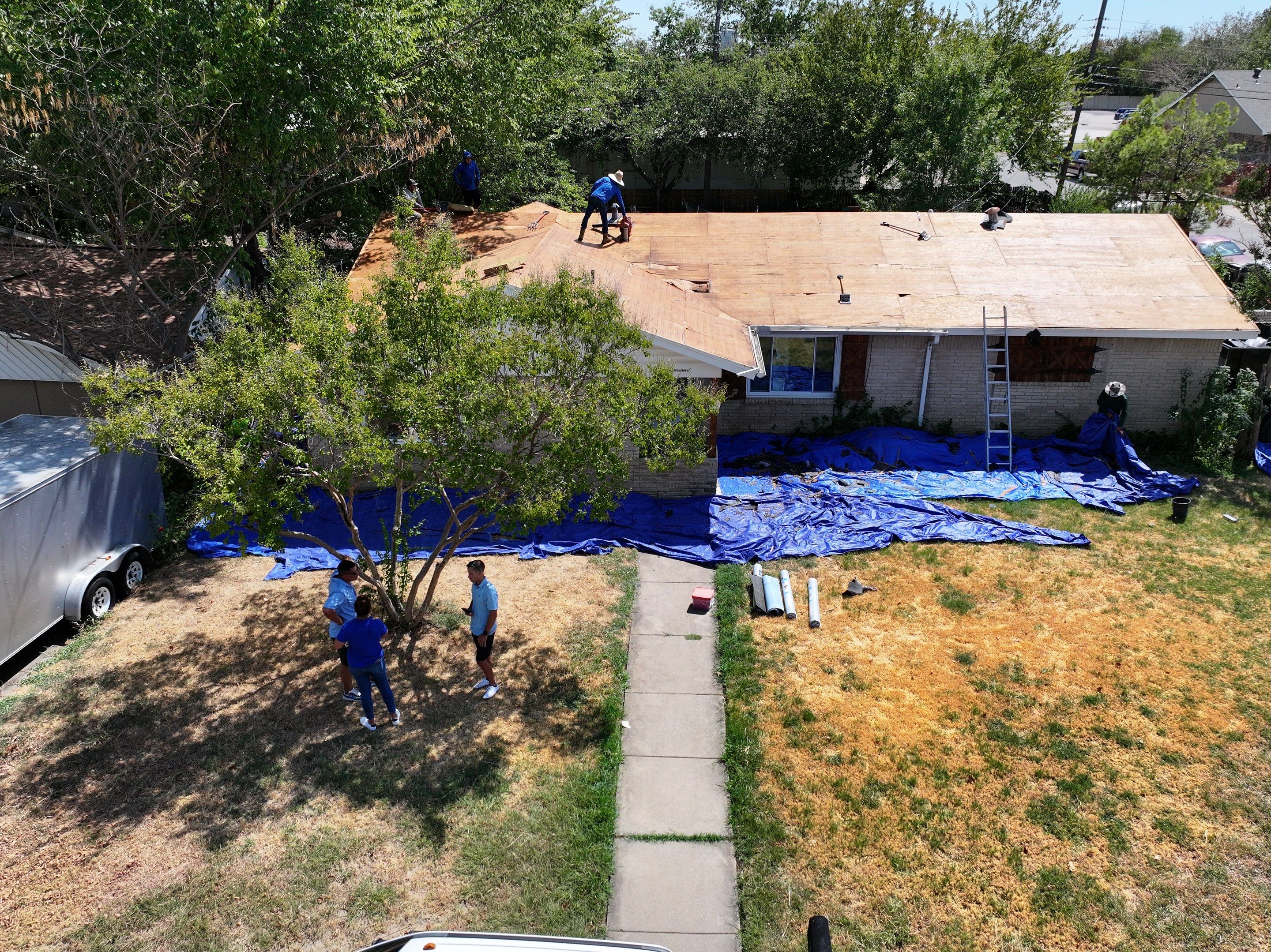 Residential reroof redeck using Certainteed landmark burnt Siena by Becker Roofing and Exteriors