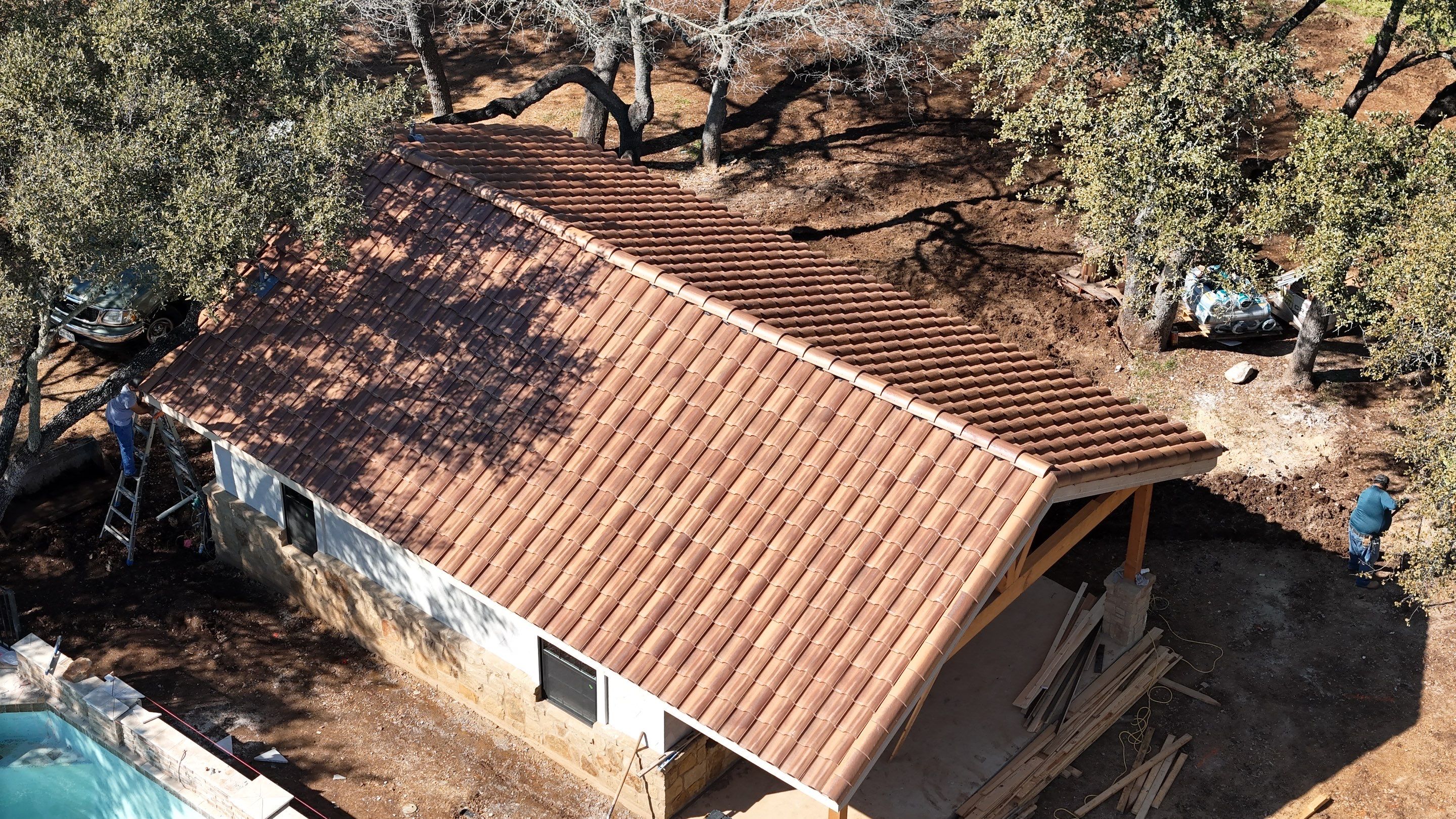 Residential Roofing Installation using Claymex Tiles by Lightning Exteriors