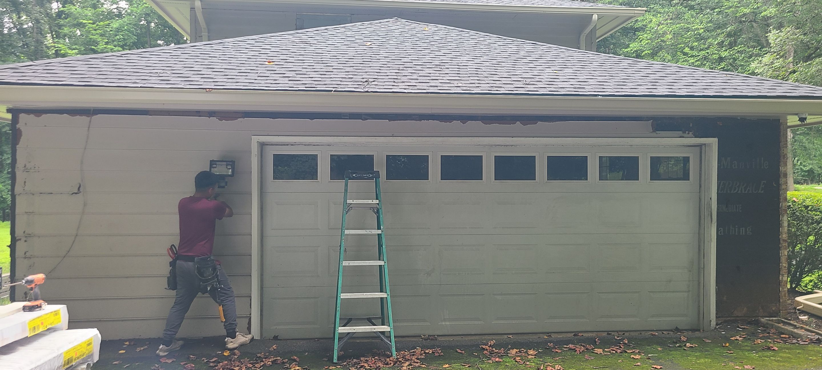 Great Falls: Siding Replacement with James Hardie Statement Beaded Plank in Cobblestone by RM Banning, Inc.