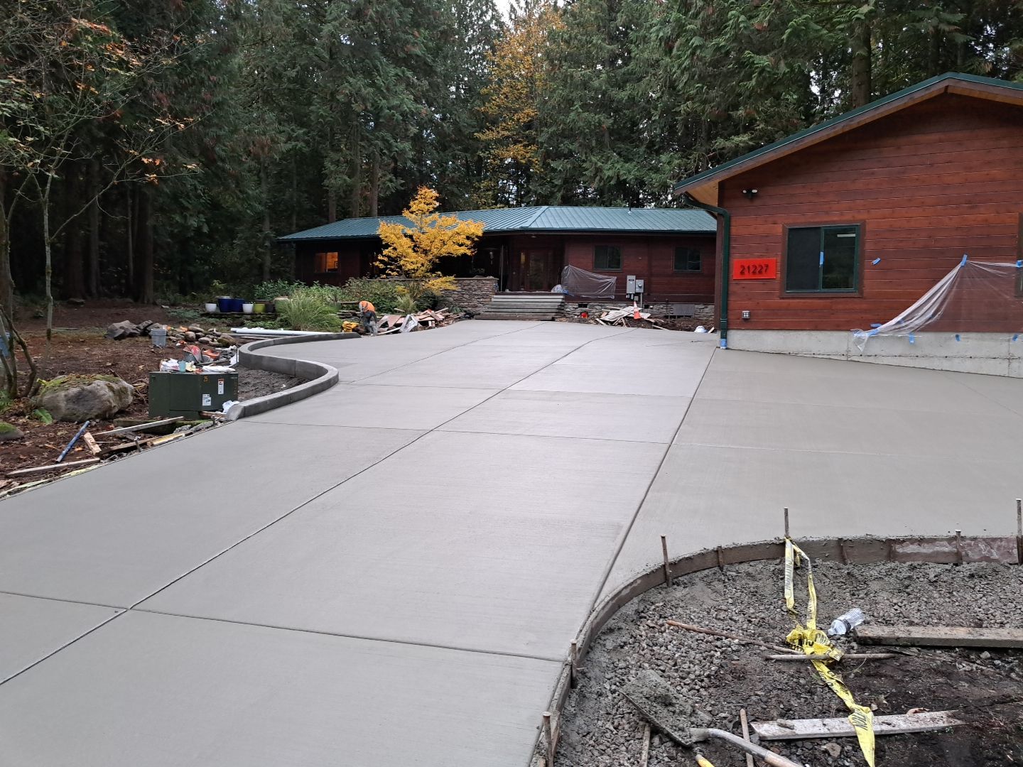 Pia | Custom Concrete Driveway, Walkway & Floating Steps by Jireh Asphalt & Concrete Inc 