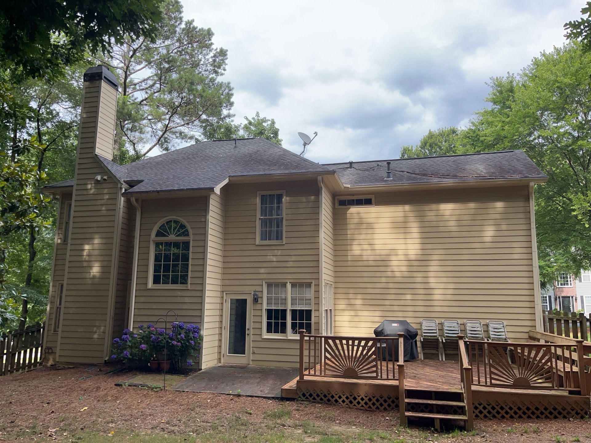 Siding and Rotten Wood Replacement with Exterior Painting in Woodstock,GA by Nelson Exteriors