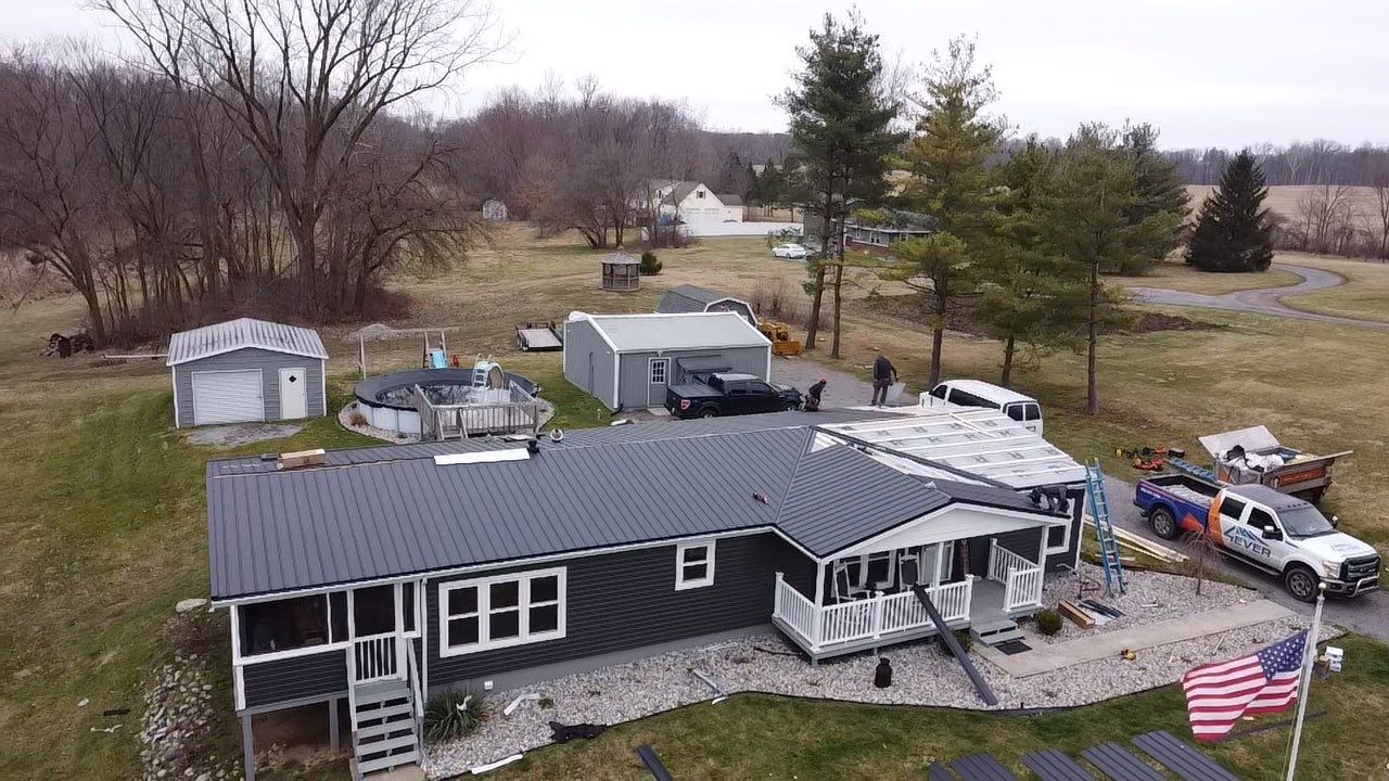 Exposed Fastener Metal Roof Replacement – Columbia City, Indiana by 4Ever Metal Roofing