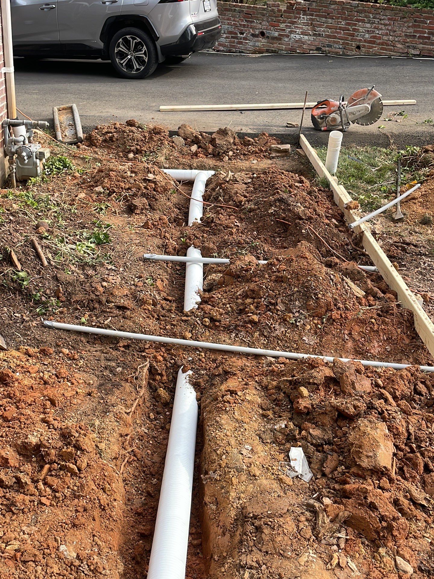 New walkway with stairs and a new front porch by Fairfax Contractors, LLC
