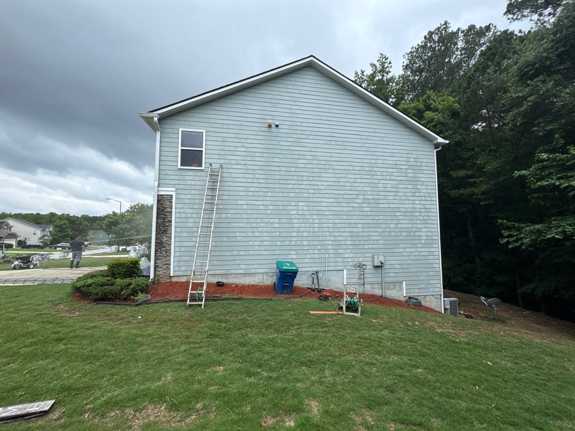 Full Exterior House Painting and Color Transformation in Atlanta by Swift Home Renovations