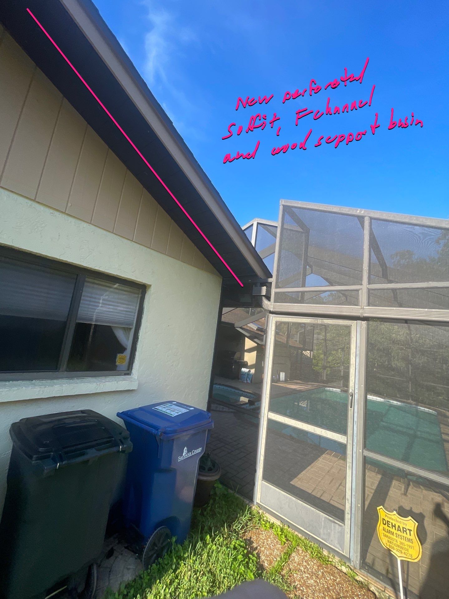 Bronze Soffit and Fascia in Sarasota FL by Gutter Professors