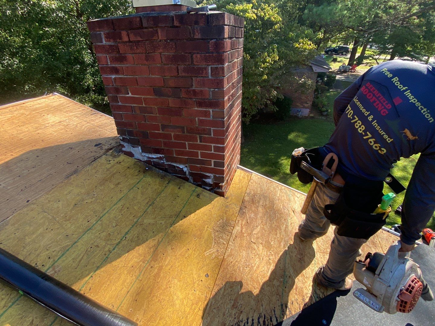 Roof replacement and Gutters Guards Installation  by Deerfield Roofing LLC