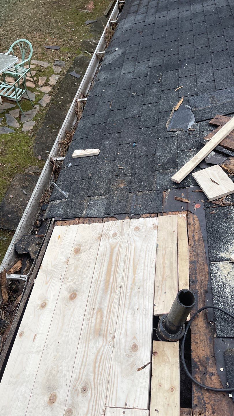 Residential Roofing Repair on old roof by Georgia Roof Advisors