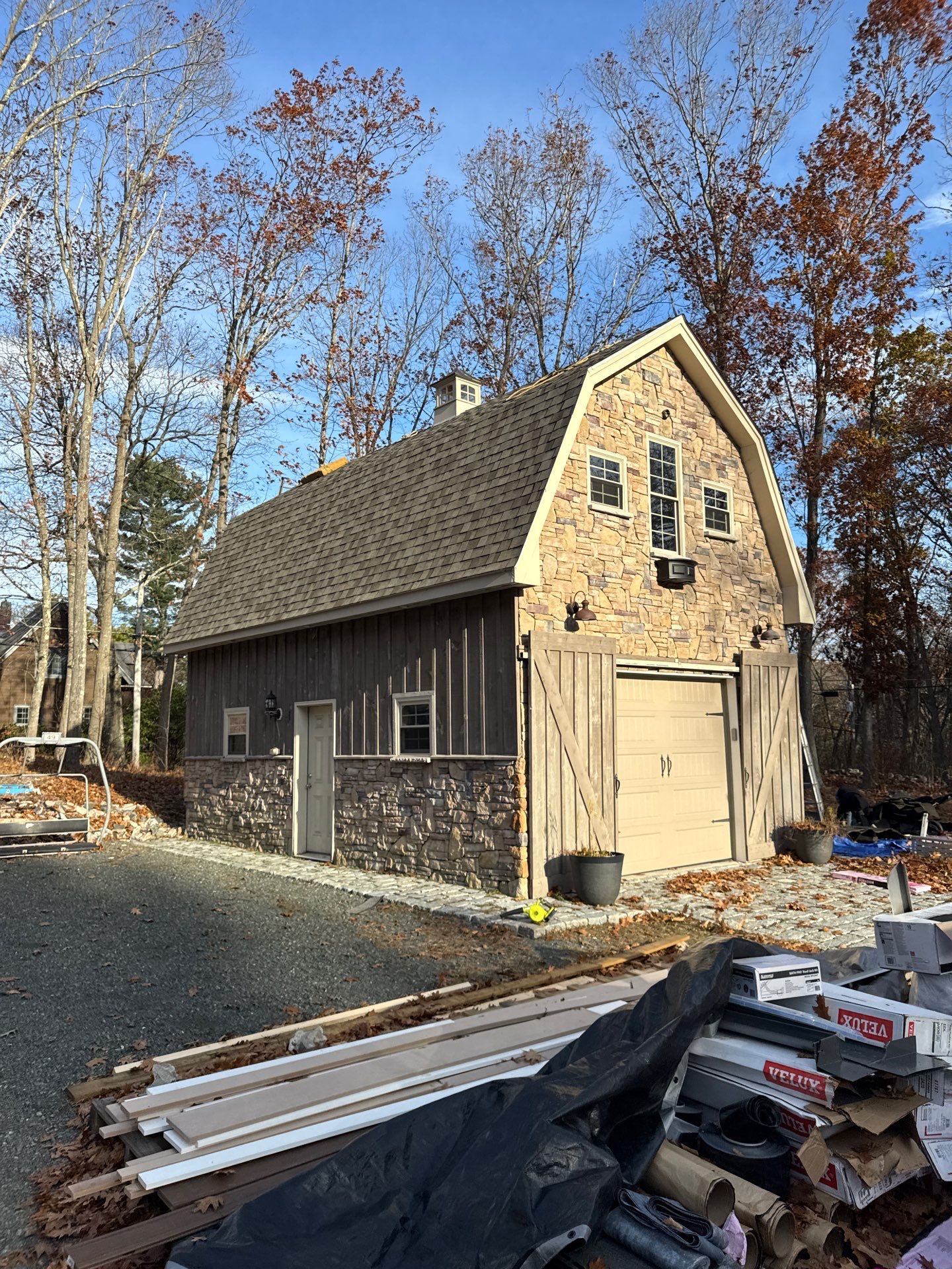 Complete House & Barn Roof with 13 Skylight Reflashing + EPDM Repairs by Mighty Dog Roofing of Greater Middlesex County