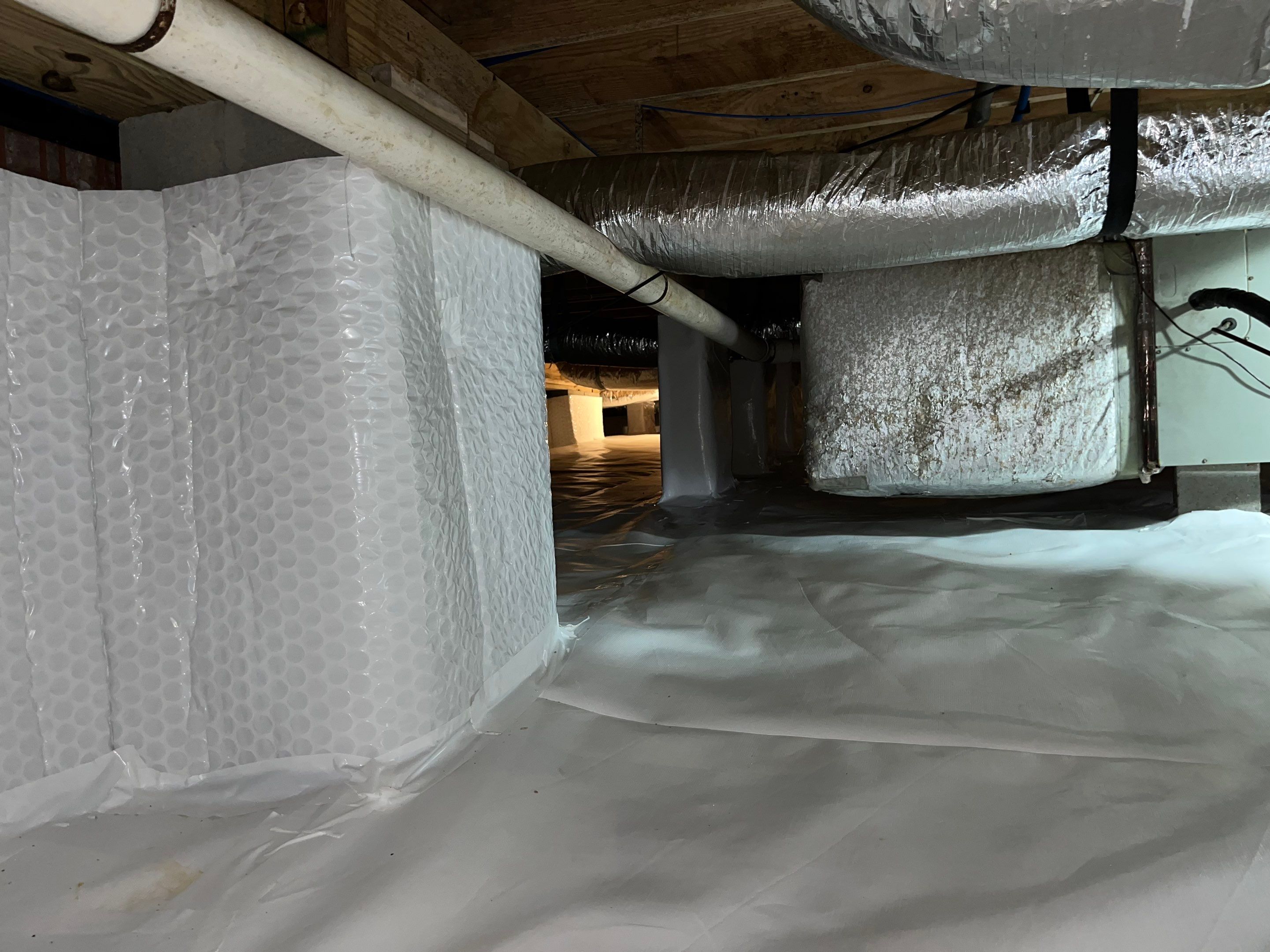 Impact Choice Encapsulation with French Drain, Mold Removal, and Crawlspace Door by Impact Crawlspace