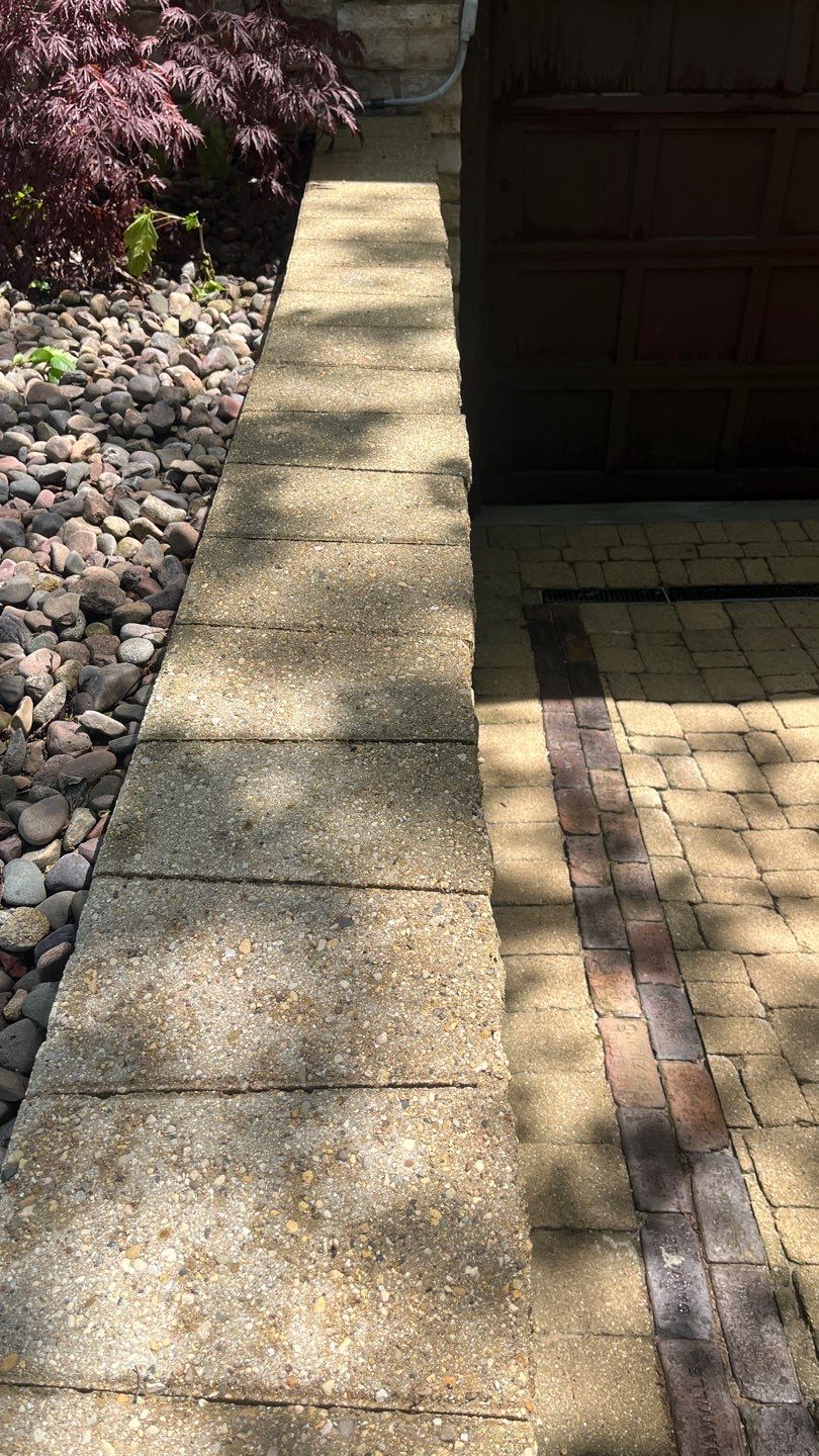 Glencoe, IL brick paver cleaning and stone cleaning by Northern Power Washing LLC.