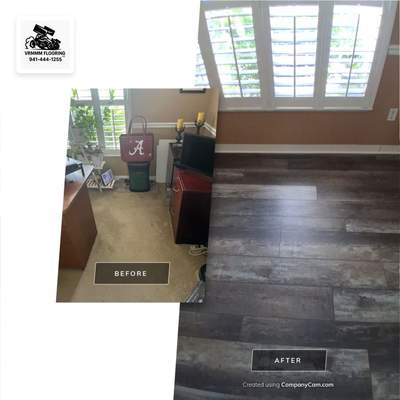 Office remodel- from carpet to LVP