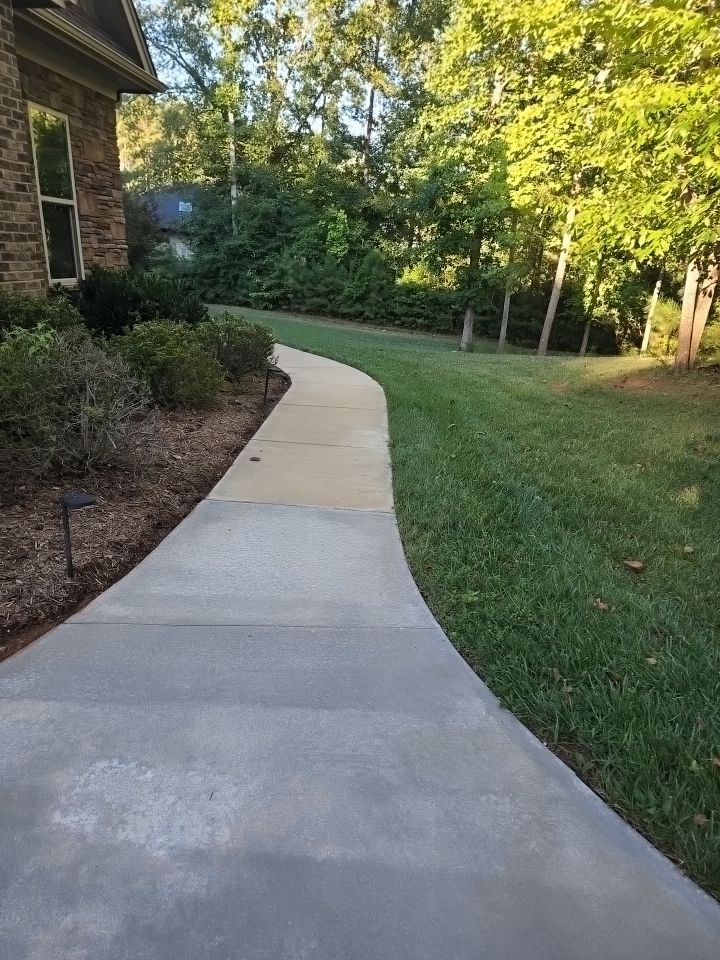 concrete Clean using cleaner by G&H Home Tech Pros LLC