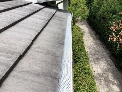 Gutter guard installation for a Sarasota home