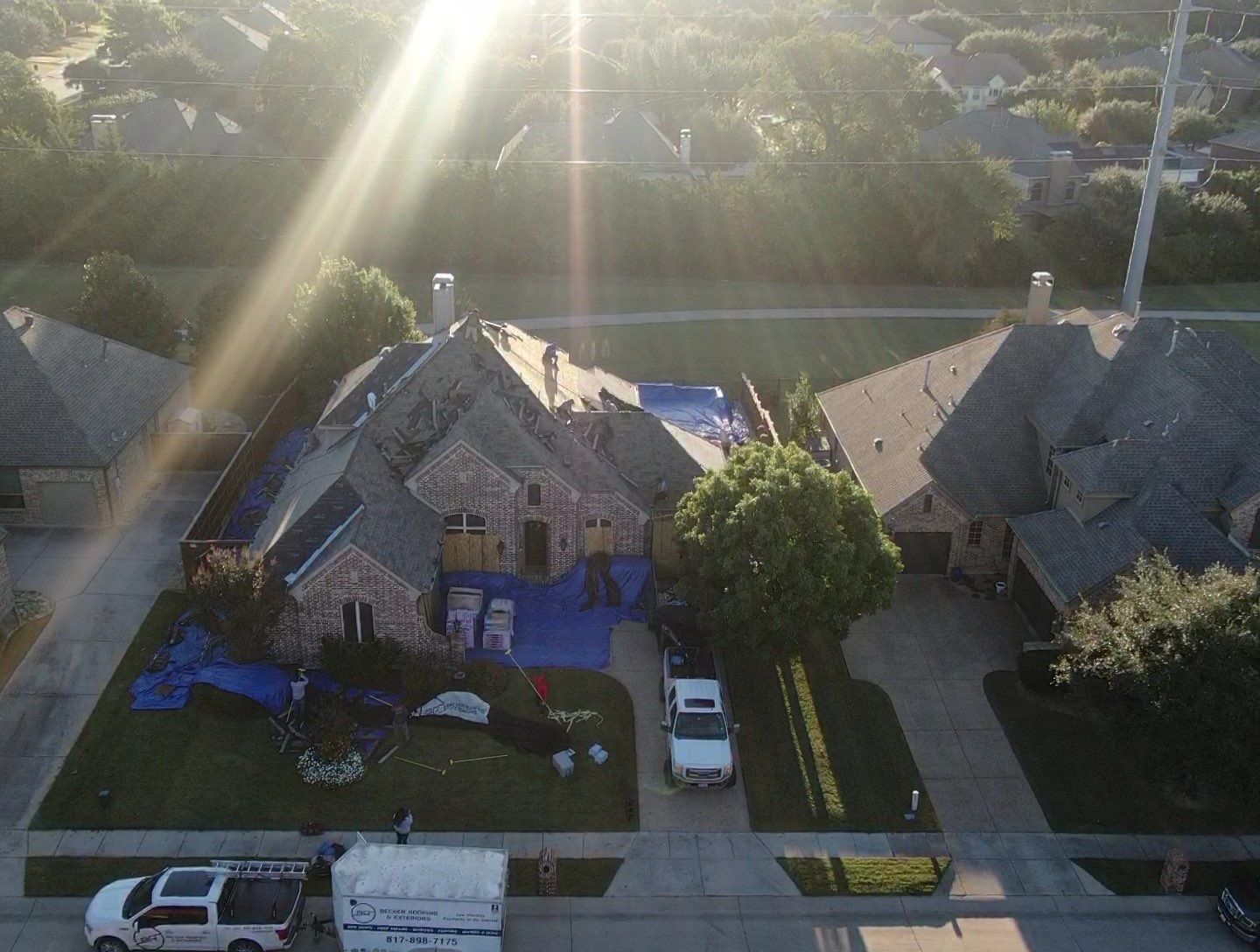 Prosper Texas Residential Roof Replacement by Becker Roofing and Exteriors