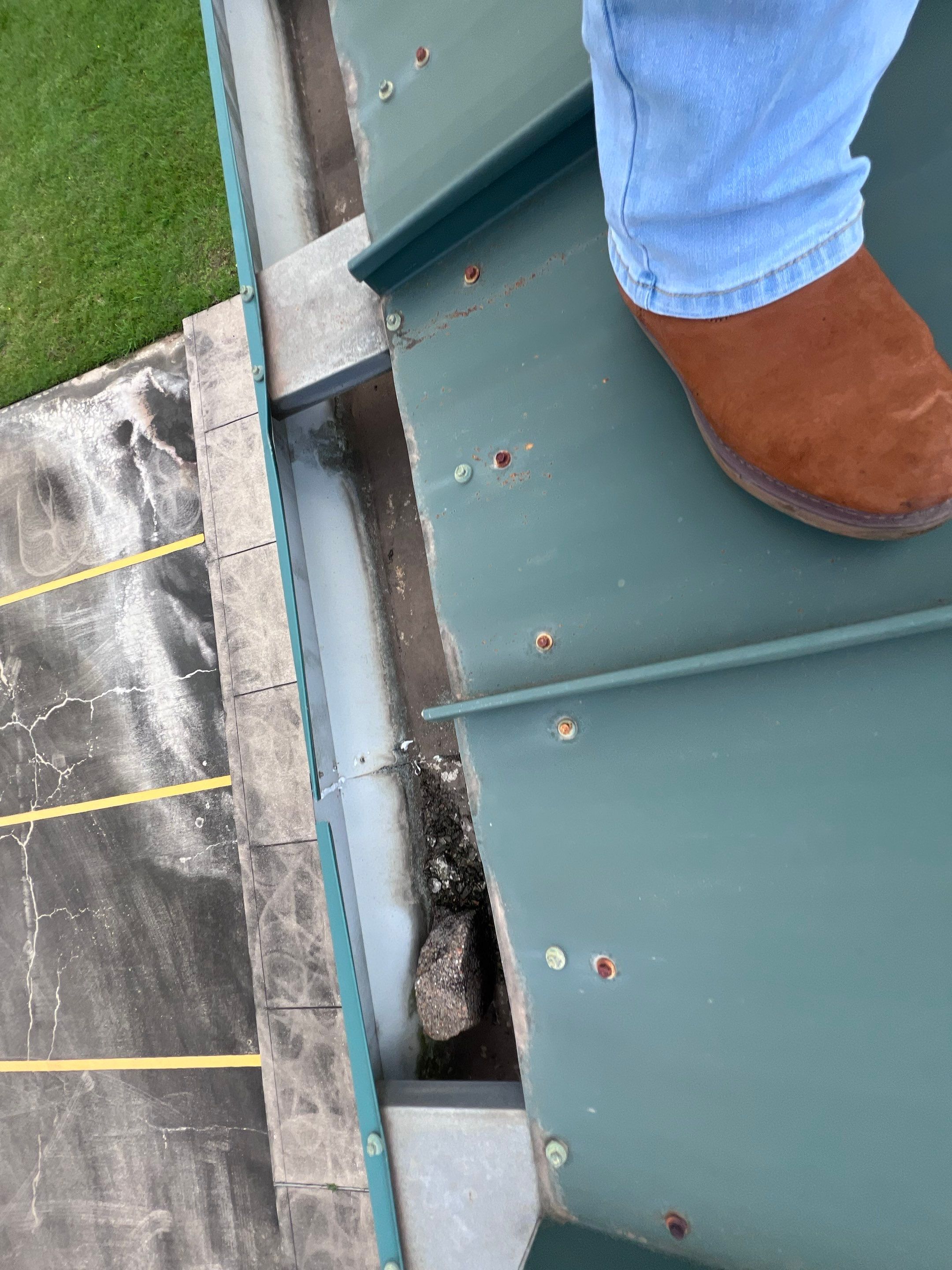 Hail Damage using Metal by Roof Repair Company