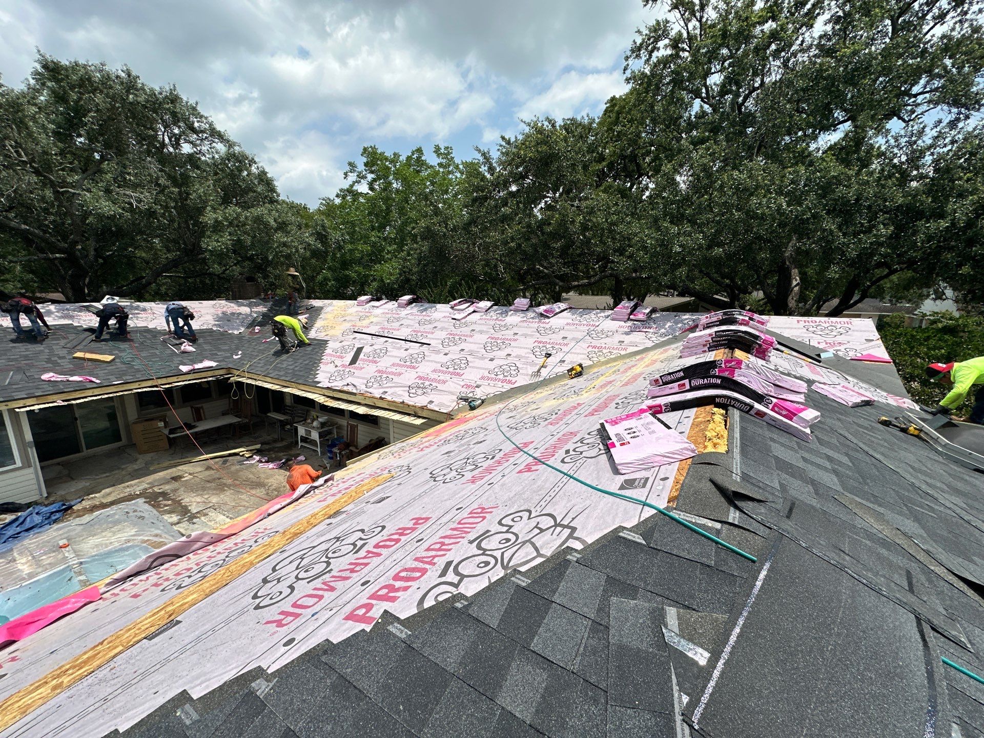 Project in Houston by Motion Roofing