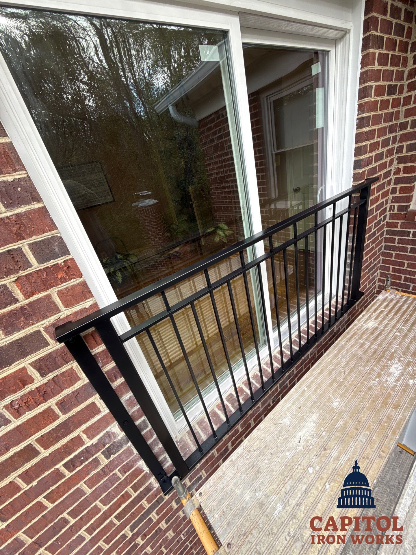 Modern Minimalist Exterior Balcony Railing – Residential Enhancement – Potomac, MD by Capitol Iron Works