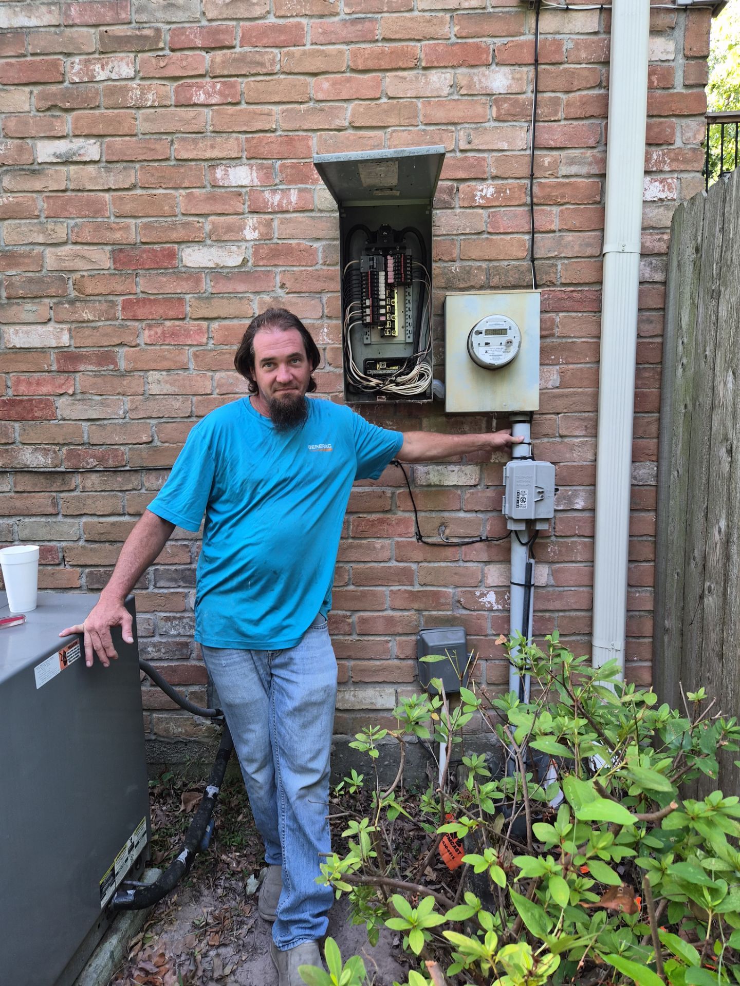 Residential Generac Standby Generator Installation and Electrical Panel Upgrade in Spring, Texas by GenTex Elite Services