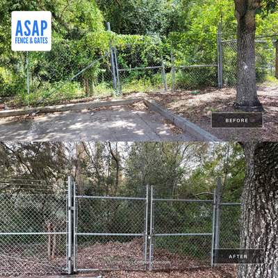 Chain-link Fence Installation using Commercial Chain-link Fence