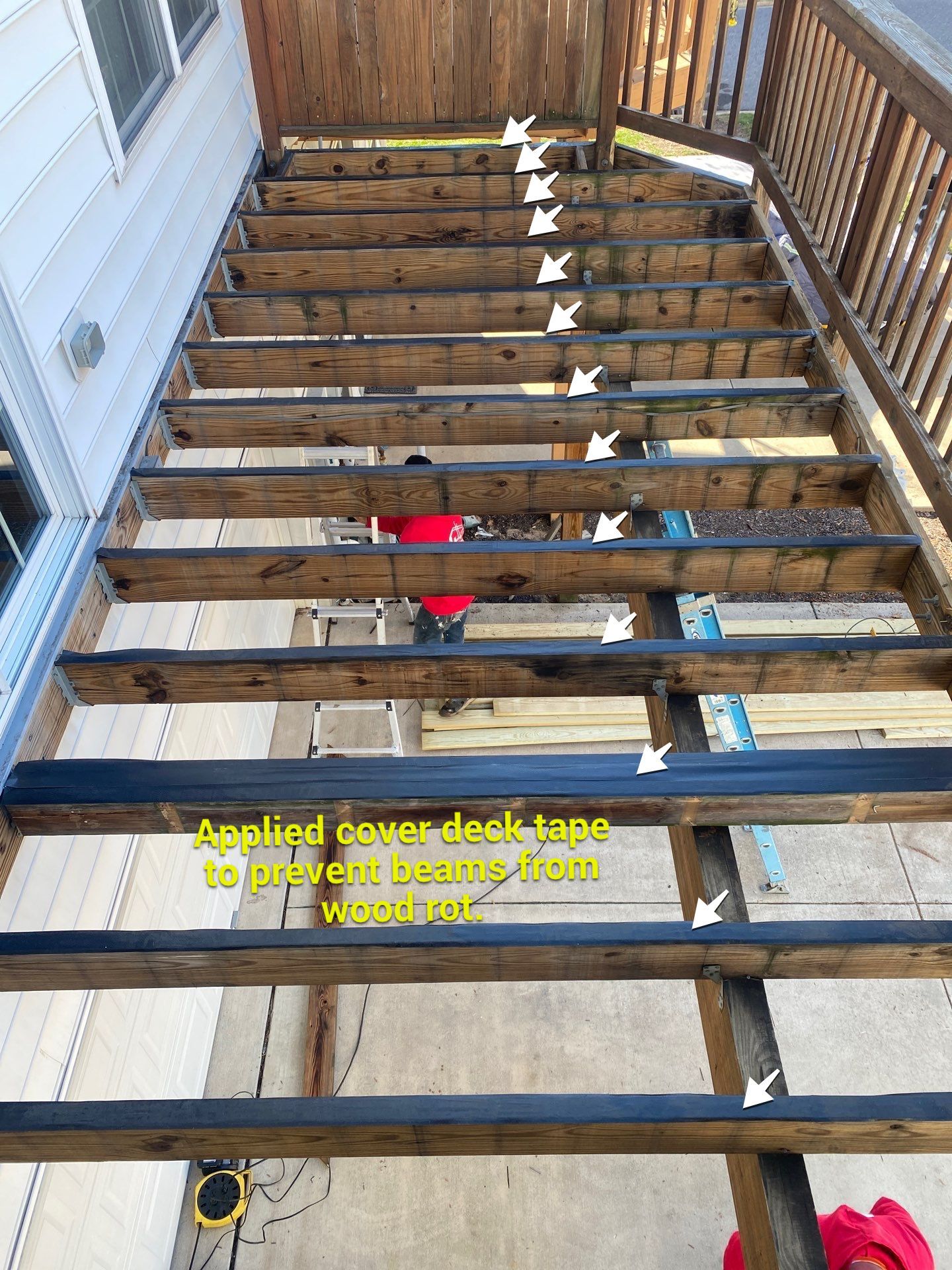 Deck Repair, New steps, New Paint job  by Alpha Design Services