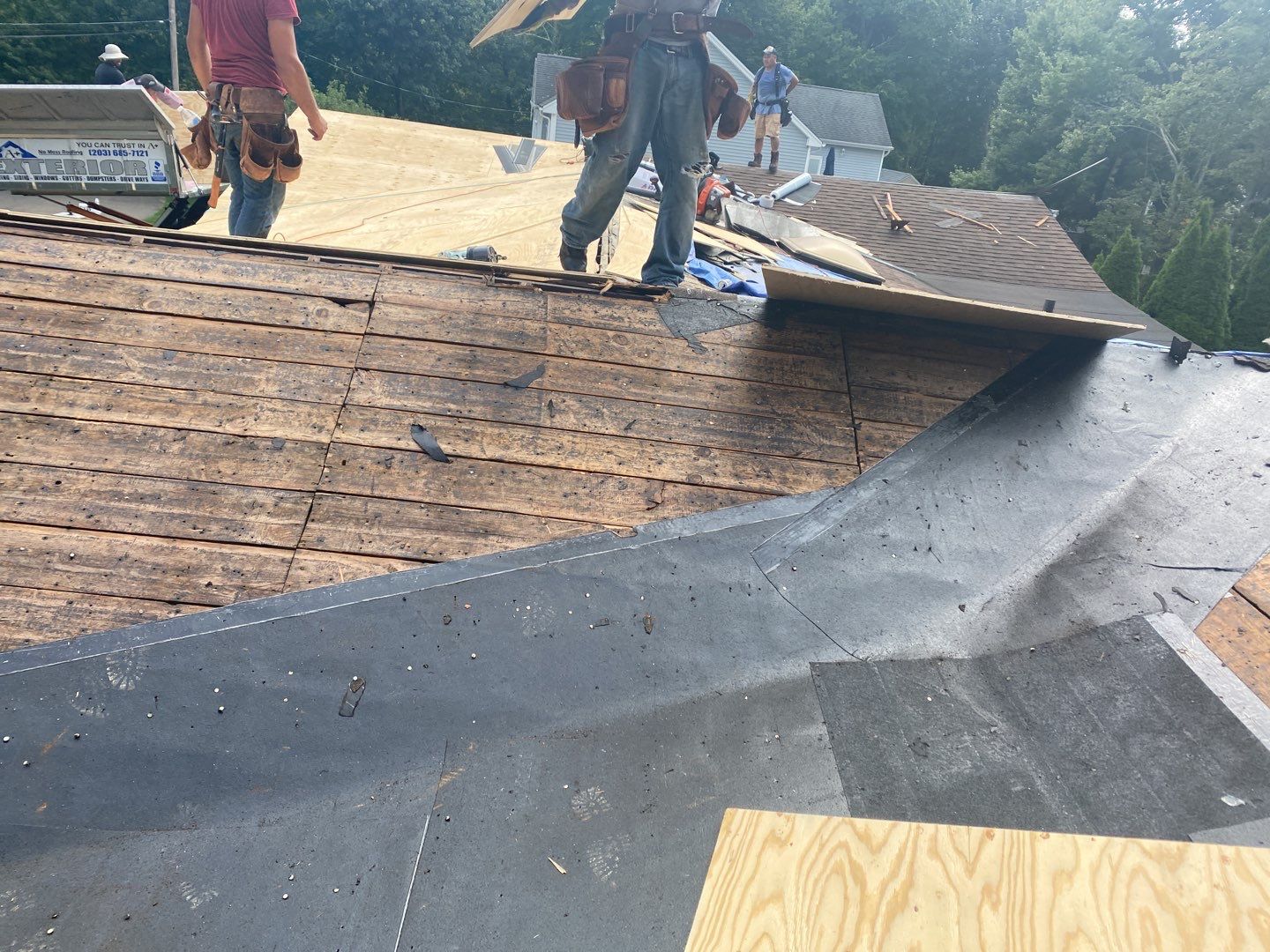 Residential Roofing Installation using Owens Corning Duration Brownwood by A Plus Exterior